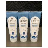 Lot of 3 Honest Body Wash Soothing Therapy for Eczema Prone Skin 8 fl oz