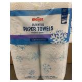 Case of 12 Meijer Essential Paper Towels 2-Ply Double Rolls Limited Edition