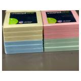 Lot of 12 Universal One 3x3 Pop-Up Self-Stick Note Pads Assorted Pastel Colors