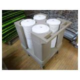 Raburn Plate Cart with Plates