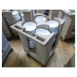 Raburn Plate Cart with Bowls