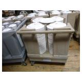 Raburn Plate Cart with Plates