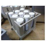 Raburn Plate Cart with Plates