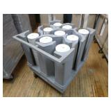 Lakeside Plate Cart with Saucers