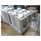 Raburn Plate Cart with Saucers