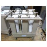 Raburn Plate Cart with Saucers