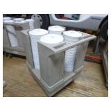 Raburn Plate Cart with Plates