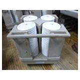 Raburn Plate Cart with Plates
