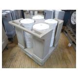 Raburn Plate Cart with Plates