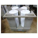 Raburn Plate Cart with Plates