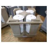 Raburn Plate Cart with Plates