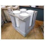 Lakeside Plate Cart with Plates
