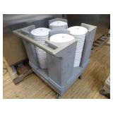 Lakeside Plate Cart with Plates