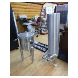 2 Stainless Steel Vessels Used for Brewing