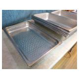 16 Full Size Perforated Stainless Steel Steam Table Pans