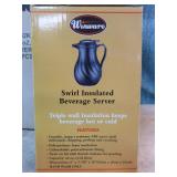 New 12 Winco Swirl Insulated Beverage Servers