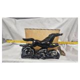 Vintage Mid Century Black Stallion Tv Lamp