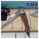 13" Hunting Knife, 3" Dagger, 3 Other Knives