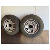 Set of 2 Used Grabber AW Tires with Rims