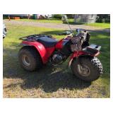 Vintage Honda Big Red Three-Wheeler ATV - Classic Red Off-Road Vehicle