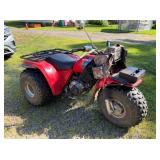 Vintage Honda Big Red Three-Wheeler ATV - Classic Red Off-Road Vehicle