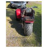 Vintage Honda Big Red Three-Wheeler ATV - Classic Red Off-Road Vehicle