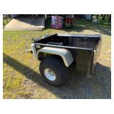 Heavy-Duty ATV Utility Trailer with Diamond Plate Fenders