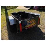 Heavy-Duty ATV Utility Trailer with Diamond Plate Fenders