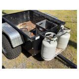 Heavy-Duty ATV Utility Trailer with Diamond Plate Fenders