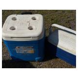 Igloo Ice Cube Cooler & Additional Blue Cooler Set