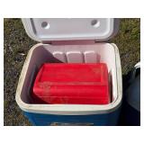 Igloo Ice Cube Cooler & Additional Blue Cooler Set