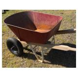 Centurion Dual Wheel Wheelbarrow with Metal Basin