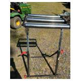 Portable Adjustable Roller Stand for Material Support