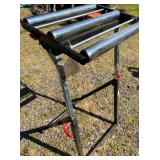 Portable Adjustable Roller Stand for Material Support