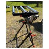 Portable Adjustable Roller Stand for Material Support