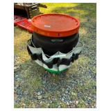 Portable Tool Bucket with Organizer and Lid