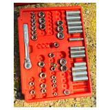 Comprehensive Socket and Ratchet Tool Set with Toolbox