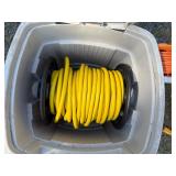 Hose Hideaway Reel with Yellow Hose - Outdoor Garden Storage