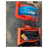 Lot of 5 Industrial Reels with Extension Cords