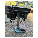 Vintage Benchtop Drill Press with Motor and Adjustable Base