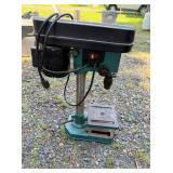 Vintage Benchtop Drill Press with Motor and Adjustable Base