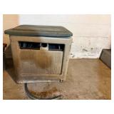 Garden Hose Reel Box with Lid and Hose Storage