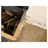 Garden Hose Reel Box with Lid and Hose Storage