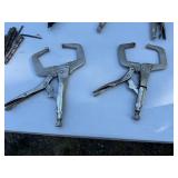 Lot of Assorted Hand Tools: C-Clamps, Ruler, Drill Bits & More