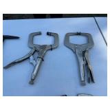 Lot of Assorted Hand Tools: C-Clamps, Ruler, Drill Bits & More