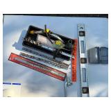 Assorted Hand Tools Set: Drill Bits, Spirit Level, Socket Set