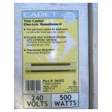 Pair of Cadet Electric Baseboard Heaters 240V 500W