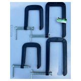 Pittsburgh 8 Inch Deep Throat U-Clamp Set with Lifetime Warranty