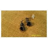 Silver Chain Wrapped Bracelet & Earring