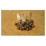 2 Pair Bronze Colored Dangle Earring Bundle